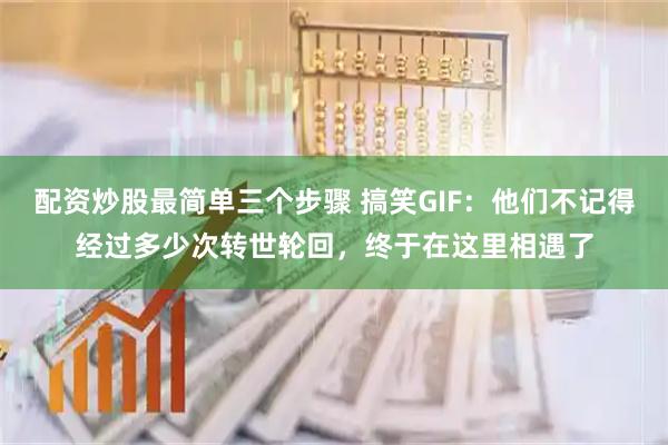 配资炒股最简单三个步骤 搞笑GIF：他们不记得经过多少次转世轮回，终于在这里相遇了