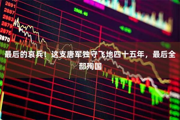 最后的哀兵！这支唐军独守飞地四十五年，最后全部殉国
